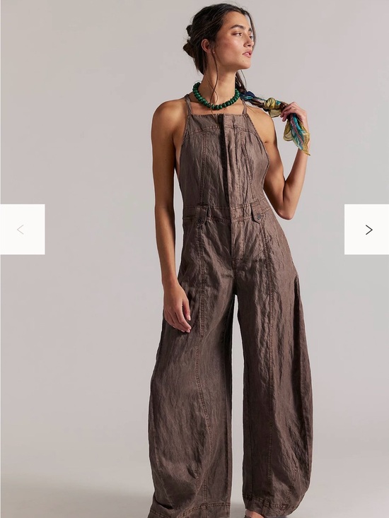 Free People Pants - Free People Sylvia Barrel One-Piece Small Color: Double Espresso NWT